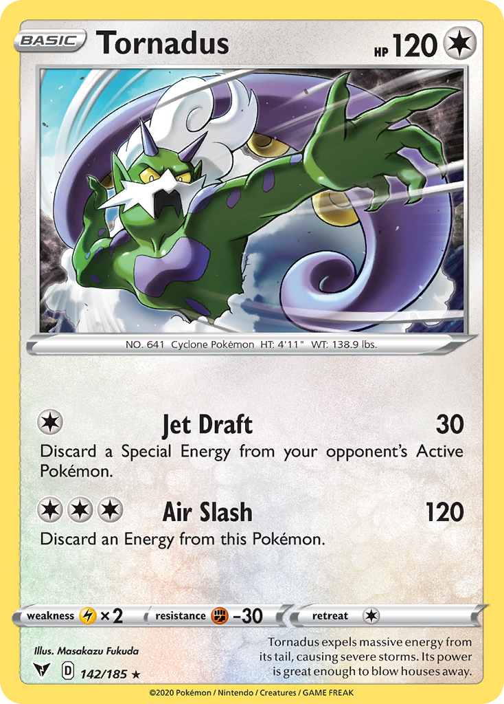 Vivid Voltage Holo Tornadus #142/185